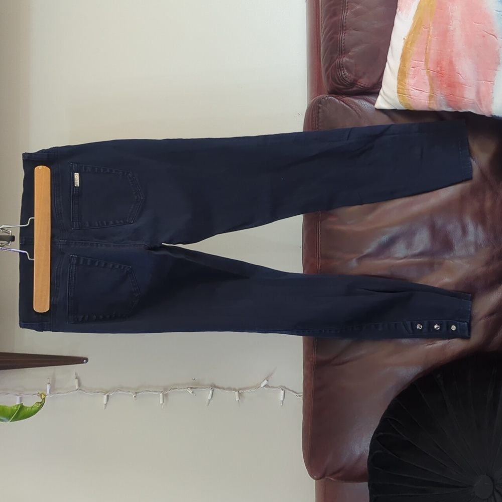 White House Black Market Stretchy Blue Pants - Picture 2 of 4